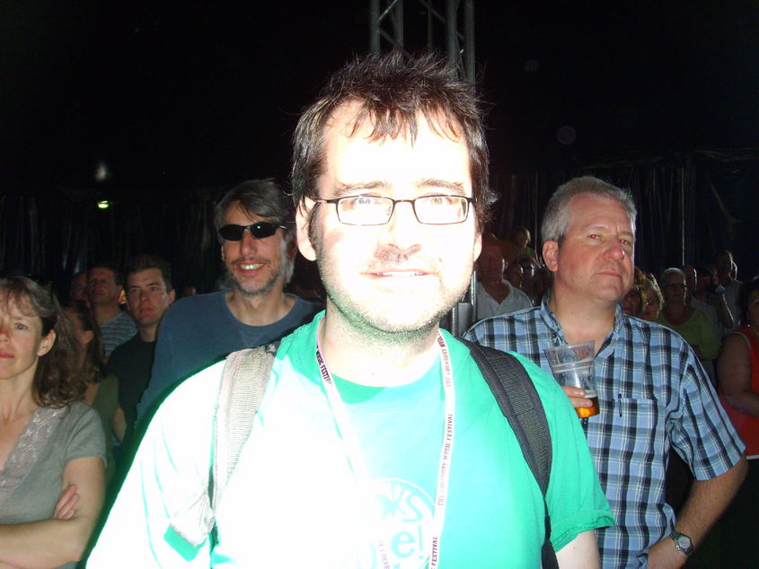 There was a hole in the top of the tent, and if you stood underneath it you GLOWED.