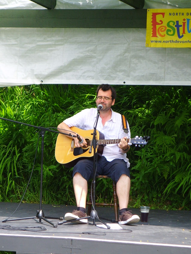 Sunday afternoon, playing at the railway stage.